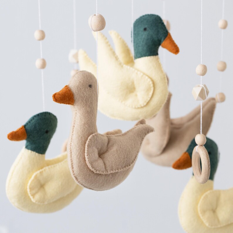 Cute Ducks Felt Mobile Pattern, Ducks Felt Mobile Pdf, Duck Baby Mobile ...