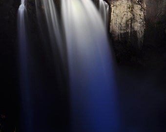 Snoqualmie Falls at Night Photograph 8x10