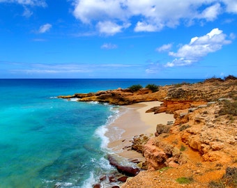 St Martin Cupecoy Beach Photograph 8x10