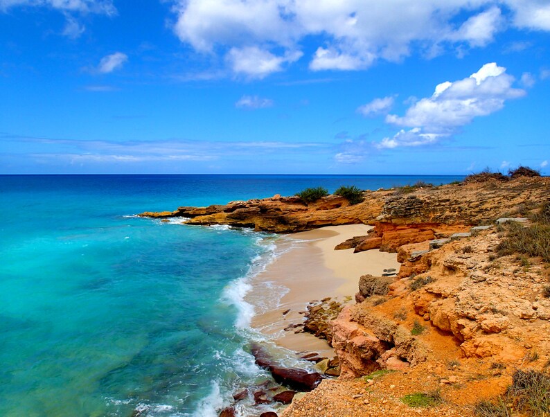 St Martin Cupecoy Beach Photograph 8x10 image 1