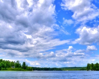 Green Bay Lake Clouds Photograph 8x10