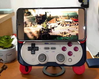 SlideGo Gehäuse für 8BitDo SN30 Pro | Slide-Out Gaming Taschenkonvertierung für Handy