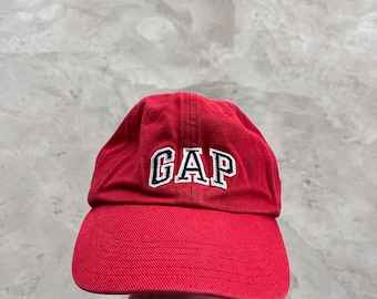 Gorra minimalista roja Gap Avantgarde vintage de los años 00, estilo Yeezy, marca japonesa.