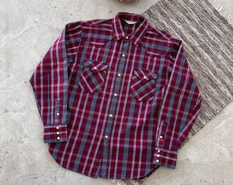Vintage Levis Red Tab Overshirt Red Plaid Heavy Shirt Longsleeve Y2K Retro Avantgarde