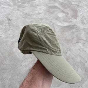VTG Y2K Nike Baseball Cap Khaki and Green Embroidered Swoosh‎ Logo Cotton OSFA Nike Men main image 4