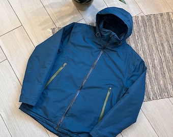 Vintage Merrell puffer blue minimalistic streetwear Jacket Outdoors  style Avantgarde