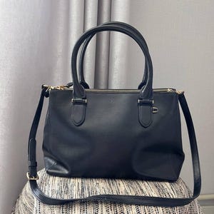 DIRK BIKKEMBERGS　ビジネスバッグ DIRK BIKKEMBERGS black leather tote bag – Vintage Carwen