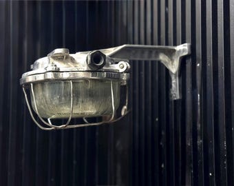 Vintage Maritime Schottlampe Industrie Küsten Wandleuchte Aluminium Nautische Käfig Beleuchtung