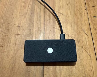 3D printed Wired Touch ID enclosure in black for usb-c cable (not included)