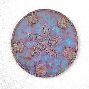 Dancing Starfish Wall Decor - Unique Handcrafted Art Pottery