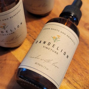 Dandelion Root Tincture//Herbal Extract (2 oz)