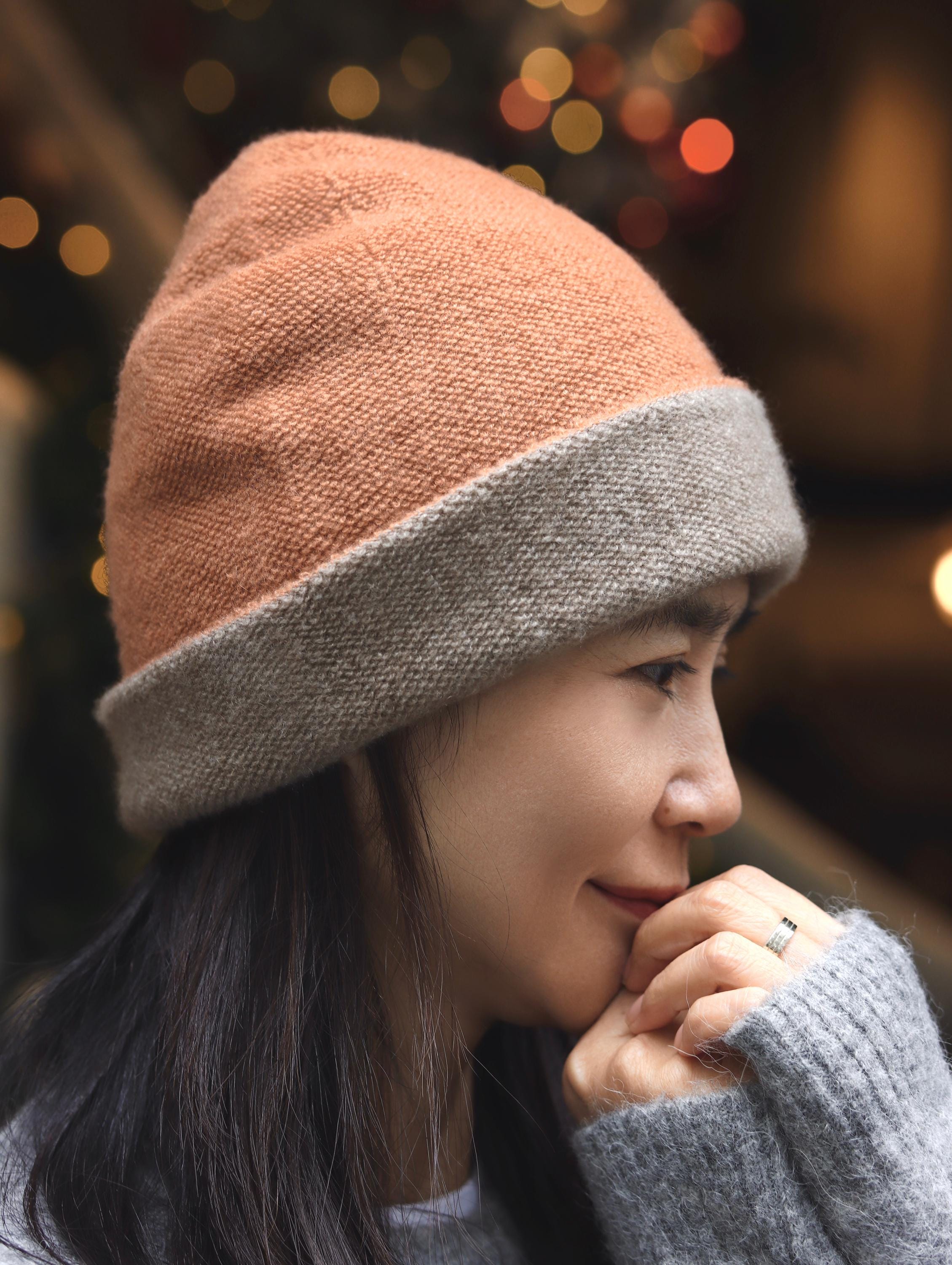 Savina\'s Workshop Icelandic‎ Beanie Women\'s Maroon Iceland Warm Cozy Winter Clayton Mountain Co. Beanie – Cozy, Stylish, and Adventure-Ready main image 3