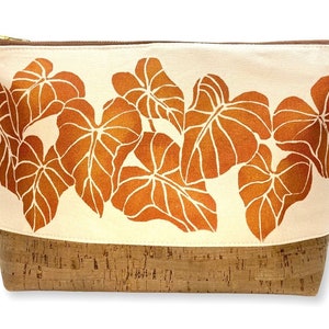 Kalo Handprinte Handbag w/ Cork Bottom