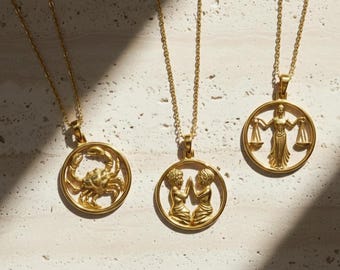 14Kゴールド 蟹座ペンダント：ダイヤモンドカット カニチャーム - Etsy