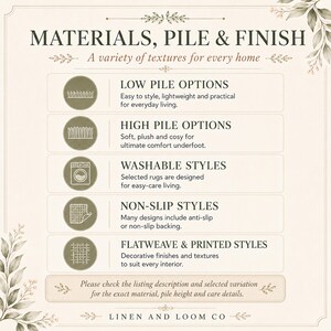 Beige Geometric Area Rug, Modern High Low Carpet, Washable Non Slip Soft Floor Mat For Living Room Bedroom Decor Bild 7