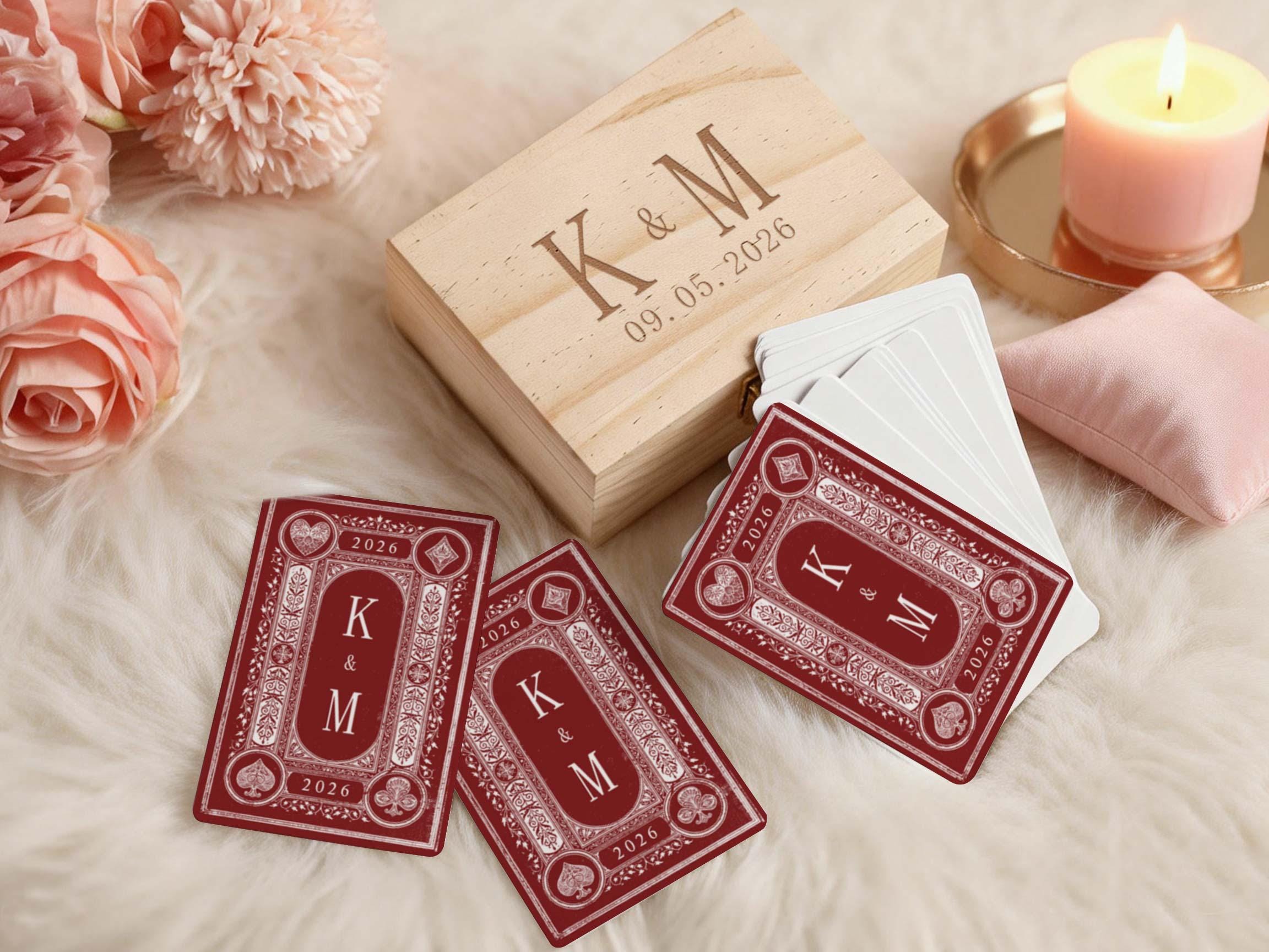 Custom Photo Playing Cards Personalized Deck for Family Game Night Unique Anniversary & Valentine's Day Gift Family Keepsake Card