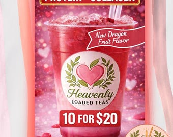 New! 10 Pack | Mega Loaded Tea To Go At Home ( ZERO Sugar ) Fills 32 Oz | Keto Friendly Full of flavor Nutrition + ENERGY | Sugar Free Teas