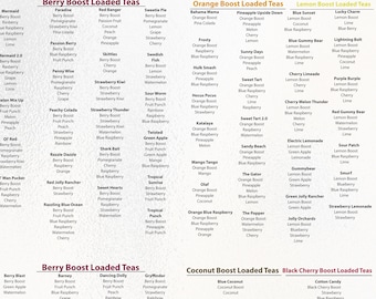 Wholesale Loaded Tea To Go At Home ( ZERO Sugar ) Fills 32 Oz | Keto Friendly Full of flavor Nutrition + ENERGY | Sugar Free Teas