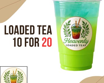 New! 10 Pack Loaded Tea To Go At Home ( ZERO Sugar ) Fills 32 Oz | Keto Friendly Full of flavor Nutrition + ENERGY | Sugar Free Teas