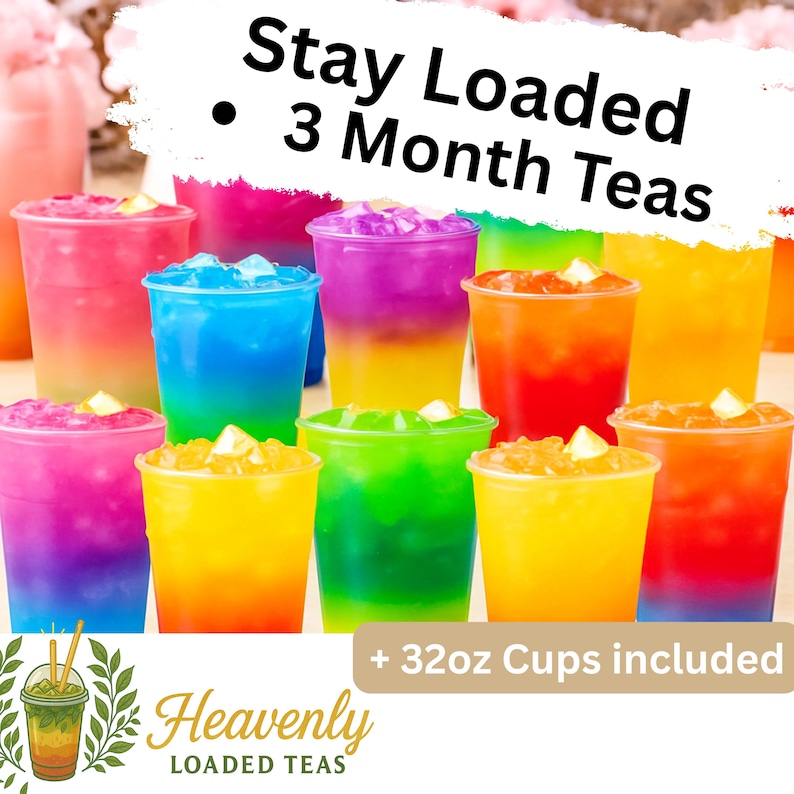 Month Supply | Individual Loaded Tea to Go at Home ( ZERO Sugar ) Fills ...