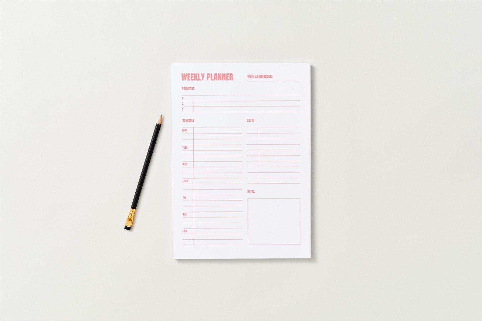 Weekly Planner Printable, Productivity Planner, to Do List & Schedule ...