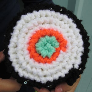 PATTERN ONLY: Sushi - California Roll - Scarf! Knitting Pattern, Easy Knit for Beginners, Instant Download