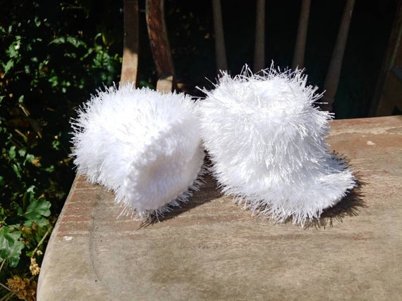 fluffy white uggs