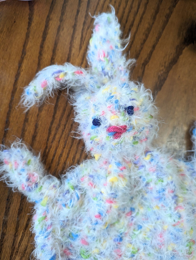 Softest bunny ever, seriously sweet rabbit for child, baby gift, you choose color, baby shower present, kid safe, plush wubby image 8