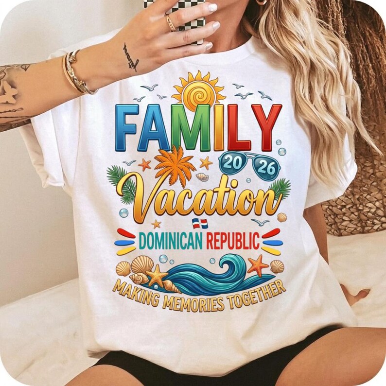 Family Vacation 2026 PNG, Matching Family Trip Shirt Design (digital ...