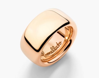 Iconica medium large Band, Nudo Style Smooth Ring