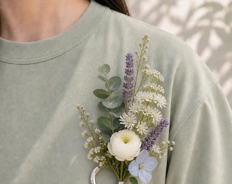 Silver Vase Brooch Pin, Minimalist Ikebana Jewelry, Small Flower Holder Brooch, Tiny Bud Vase Pin, Botanical Sterling Silver Lapel Pin