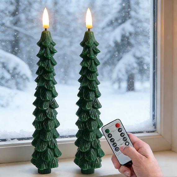 Fernbedienung Weihnachtsbaum LED flammenlos Kerze 2 Stück Wohnkultur Frühlings- und Sommergeschenk