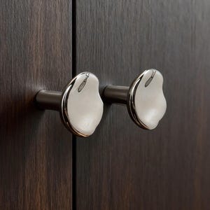 Cloud-Shaped Knob |  Brass Drawer Pull | Single Modern Hardware for Kitchen & Bathroom Cabinets