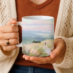 Runner Mug • Watercolour Running Art • 11oz Ceramic Mug • Gift for Runners