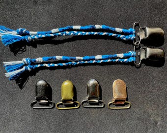 Tzitzit Tassels Clip-On For Men, Beltloops, Pockets, Shirts, Gym Shorts