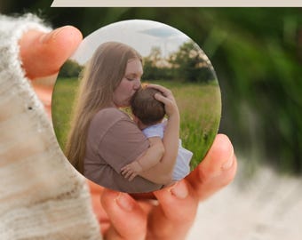 Family Photo Album Magnet Set, Refrigerator Magnets with Custom Family Pictures Christmas Gift for Couples, Families, Relatives
