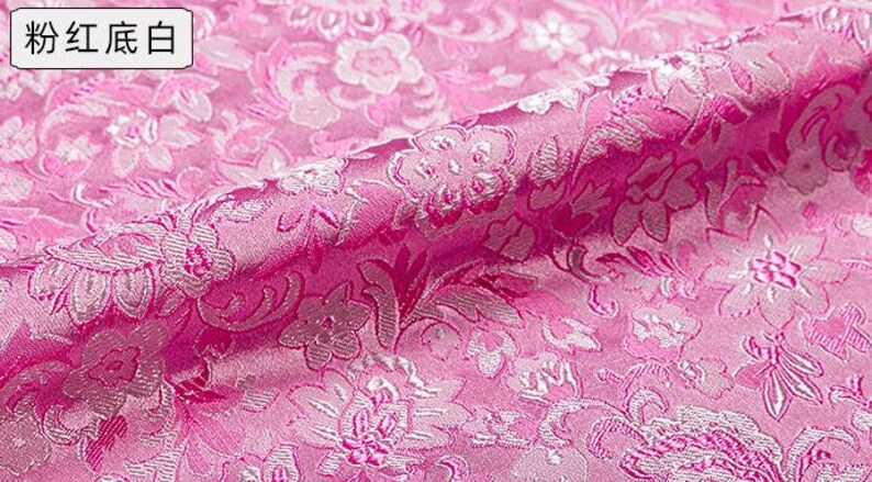 Chinese Ancient folk Flower Brocade,Tapestry Satin Cloth Coat Cospaly Upholstery Fabric By The Yard,29W Sewing Lilac Doll Stage image 6