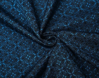 Goldbrokat Stoff – Polyester Jacquard, 280 Cm Breit, Barockes Design, Beidseitig Nutzbar, 1 Laufmeter