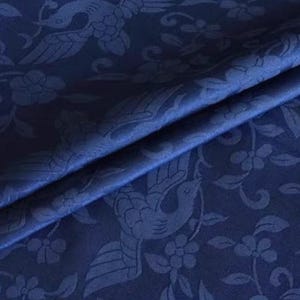 7 colors Chinese Ancient Lucky Birds With Flower Silk Cotton Jacquard fabric Sold By 0.5 Yard Cheongsam Hanfu Dress Upholstery
