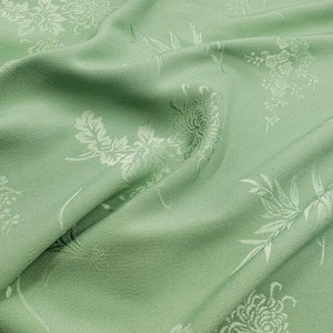 chinese folk 17 colors plum orchid bamboo chrysanthemum flower jacquard green red blue black white jacquard fabric by yard
