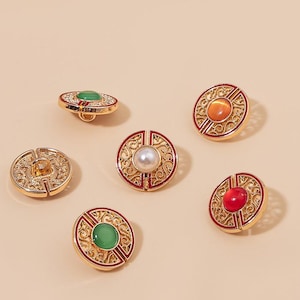 Boutons décoratifs exquis de bon augure pour vêtements à motif de nuages, vendus par 10 pièces
