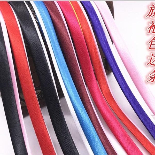 8mm Multicolors Clothing Cheongsam Chinese Edge Bias Tape|Sold By The Yard|Ribbon Trimming