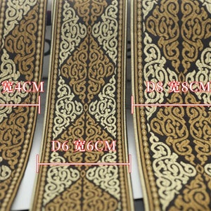 3 Patterns Chinese style curtain lifting lace webbing throw pillow cushion clothing lace Hanfu stitching small edge Sold By Yard Sewing image 2