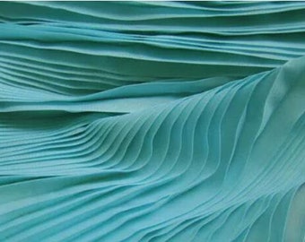 solid colors Pleated Chiffon fabric.chiffon for skirts  by yard Dress Upholstery Sewing Yellow Mint White Black Red