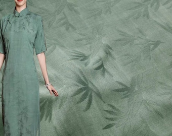 Soft Viscose Rayon Fabric: Chinese Folk Style - Bamboo, Yellow, Green, White, Black, Red, Pink