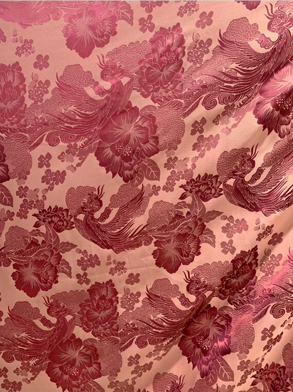 High-end Retro Phoenix Peony Two-color Jacquard Sling Shirt