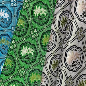 4 Colors Tibet Style Gesang Happiness flower Brocade wide Cloth Home Decor Cosplay Stage Upholstery Fabric