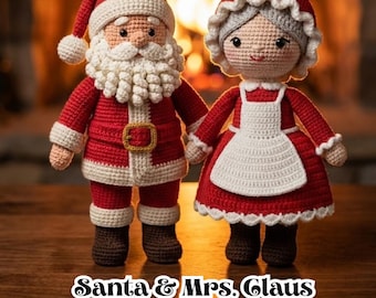 Jolly Santa & Mrs. Claus - Crochet Pattern Bundle