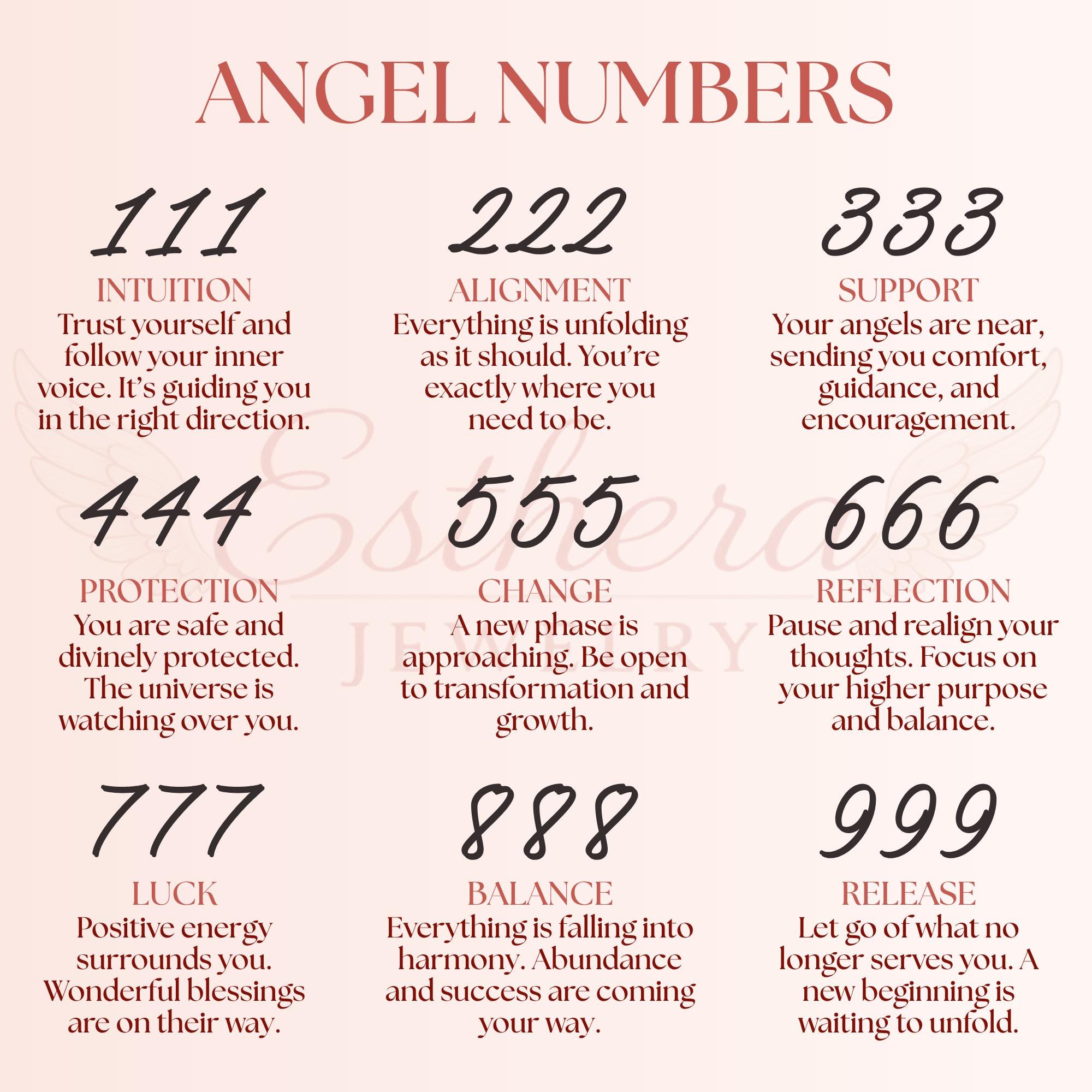 Gold 222 Lucky Angel Number Necklace, Personalized Horizontal Balance ...