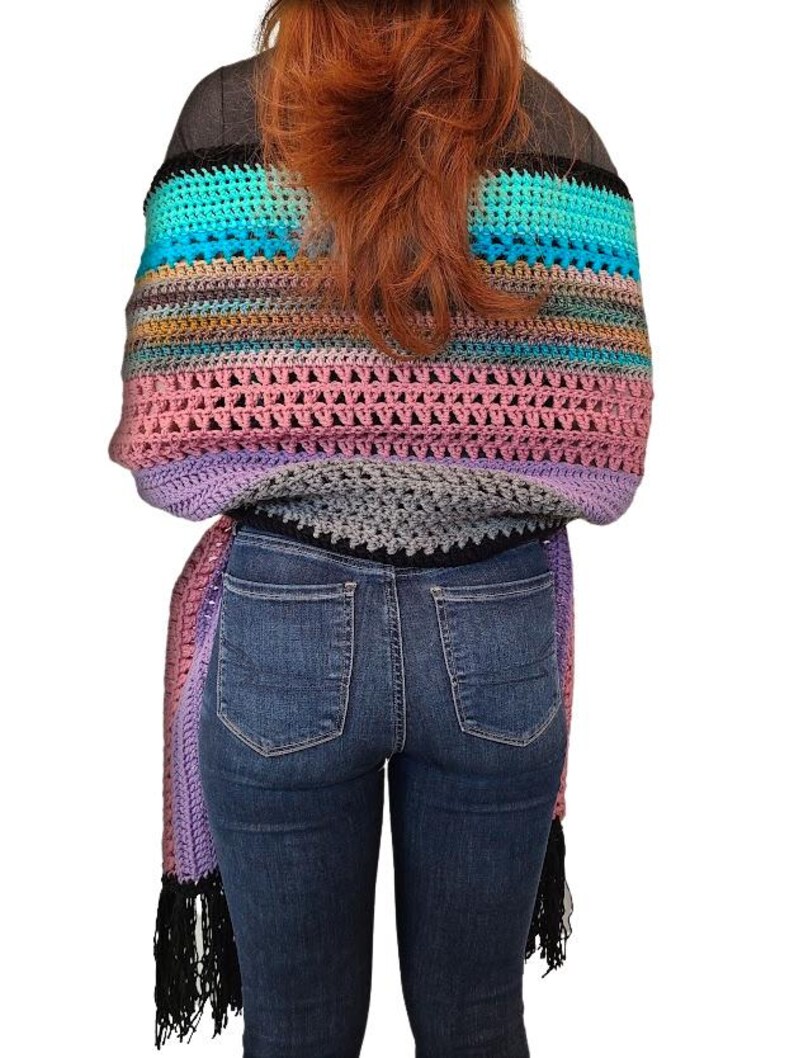 RETIREMENT-SALE*** Crochet Shawl Pattern PDF – Easy Boho Fringe Wrap ...